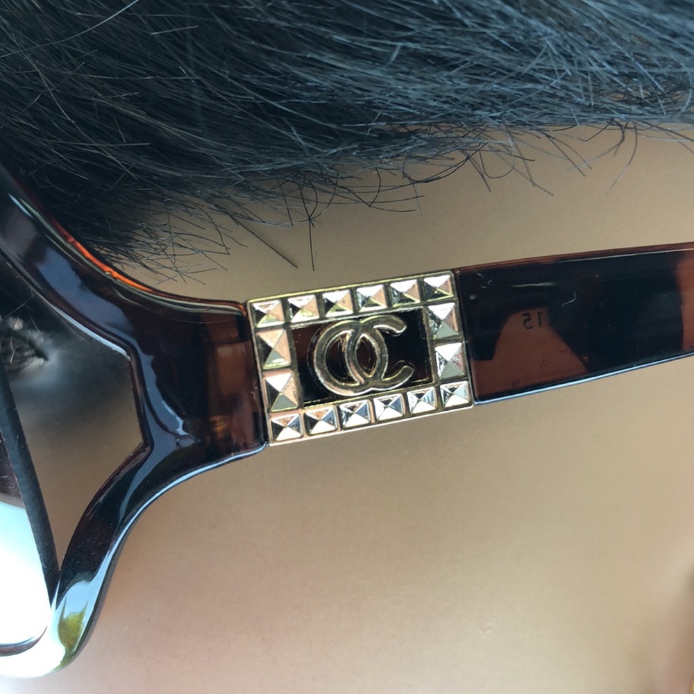 Oleg Cassini Huge Round Tortoise Shell Frame Medi… - image 5